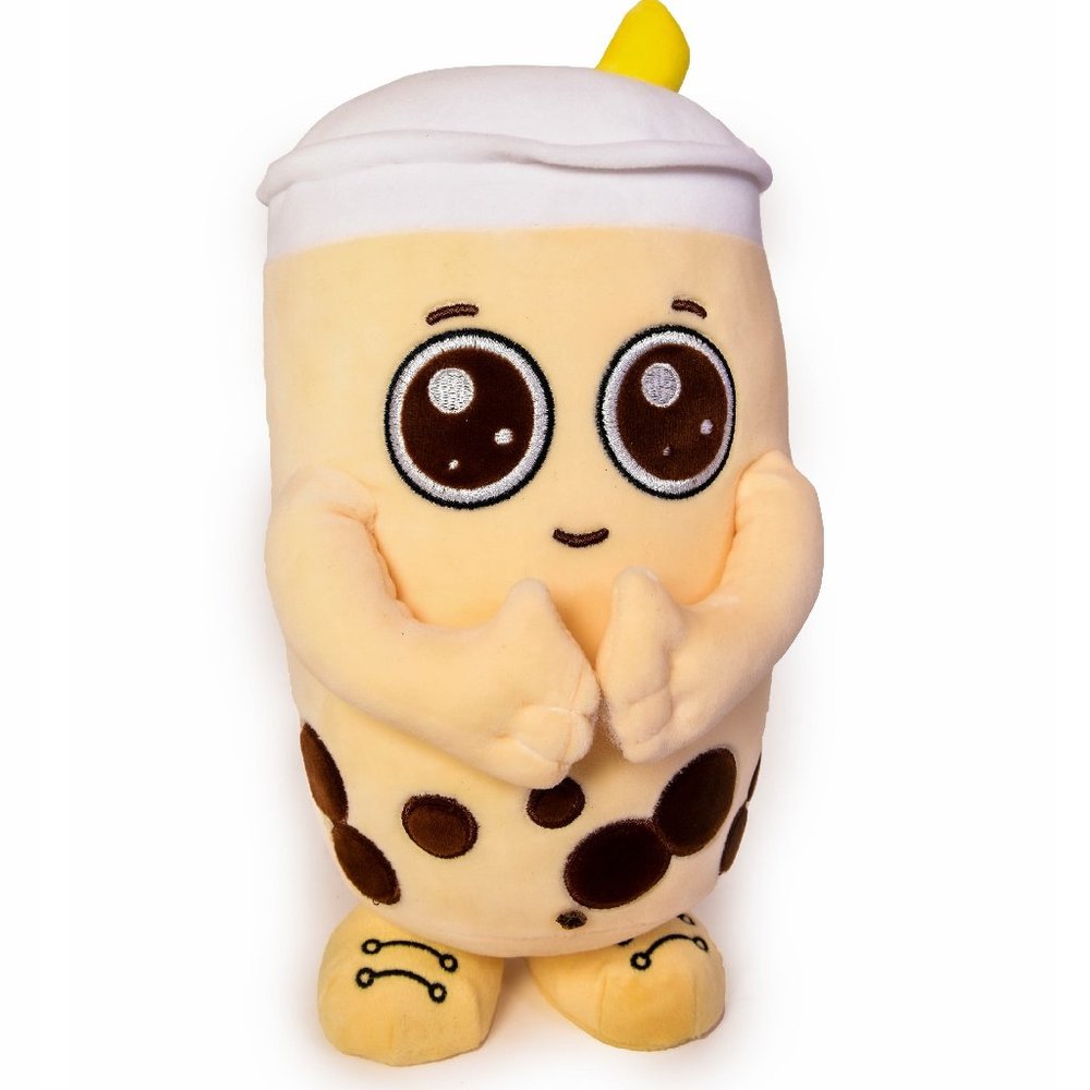 WIGGLE Boba Milk Tea Plush (11 inches tall)